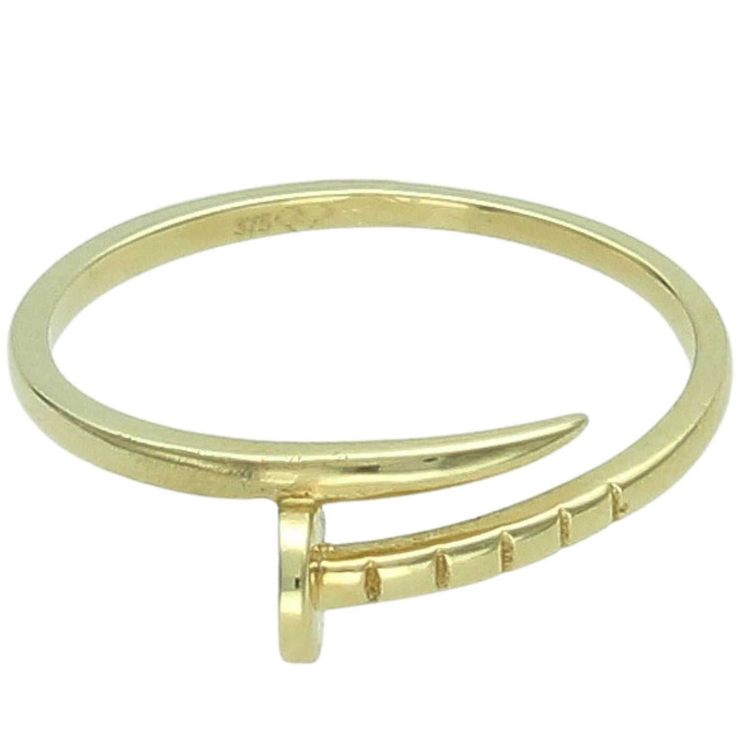 Złoty Pierścionek Damski 375 – Motyw Gwoździa, Nowoczesny Design.jpg